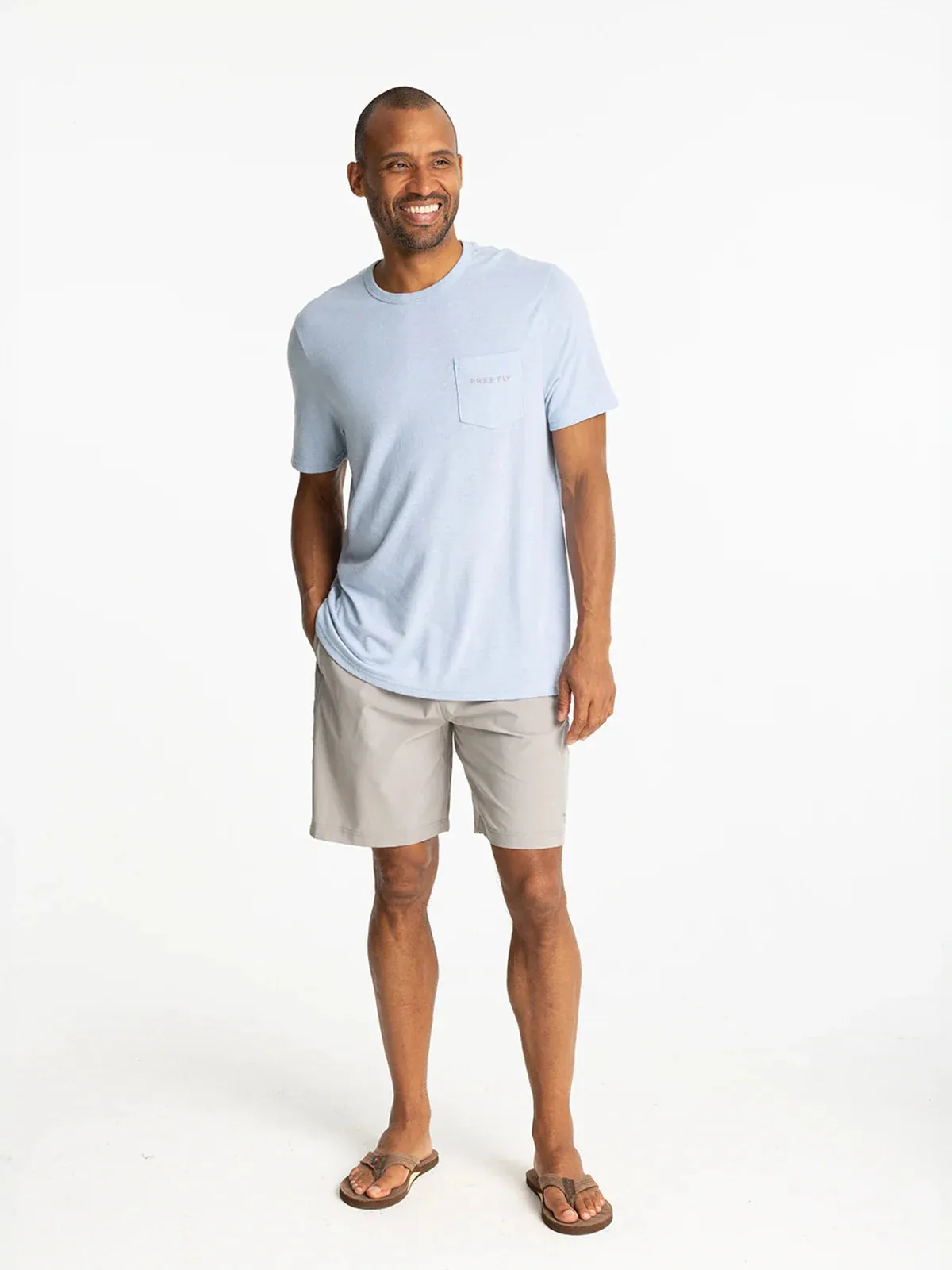 Free Fly Men's Breeze Short – 8" in Cement