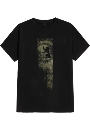 Game Of Thrones - Lannister Flag: Hear Me Roar - T-Shirt