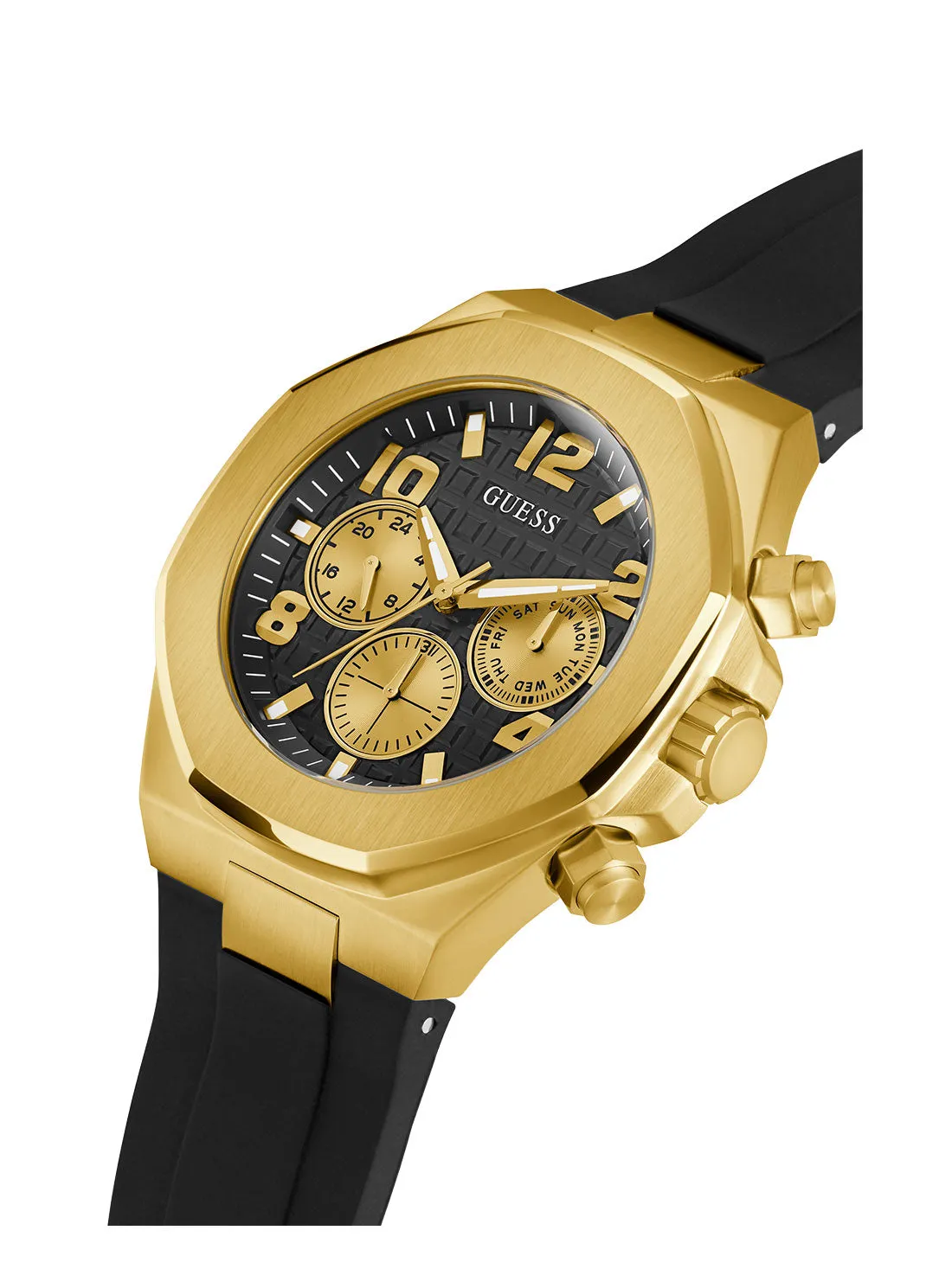 Gold Empire Silicone Watch Guess