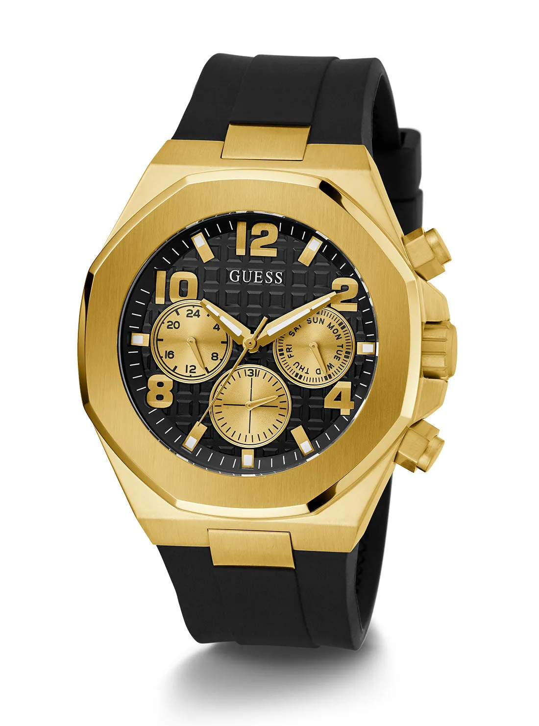 Gold Empire Silicone Watch Guess