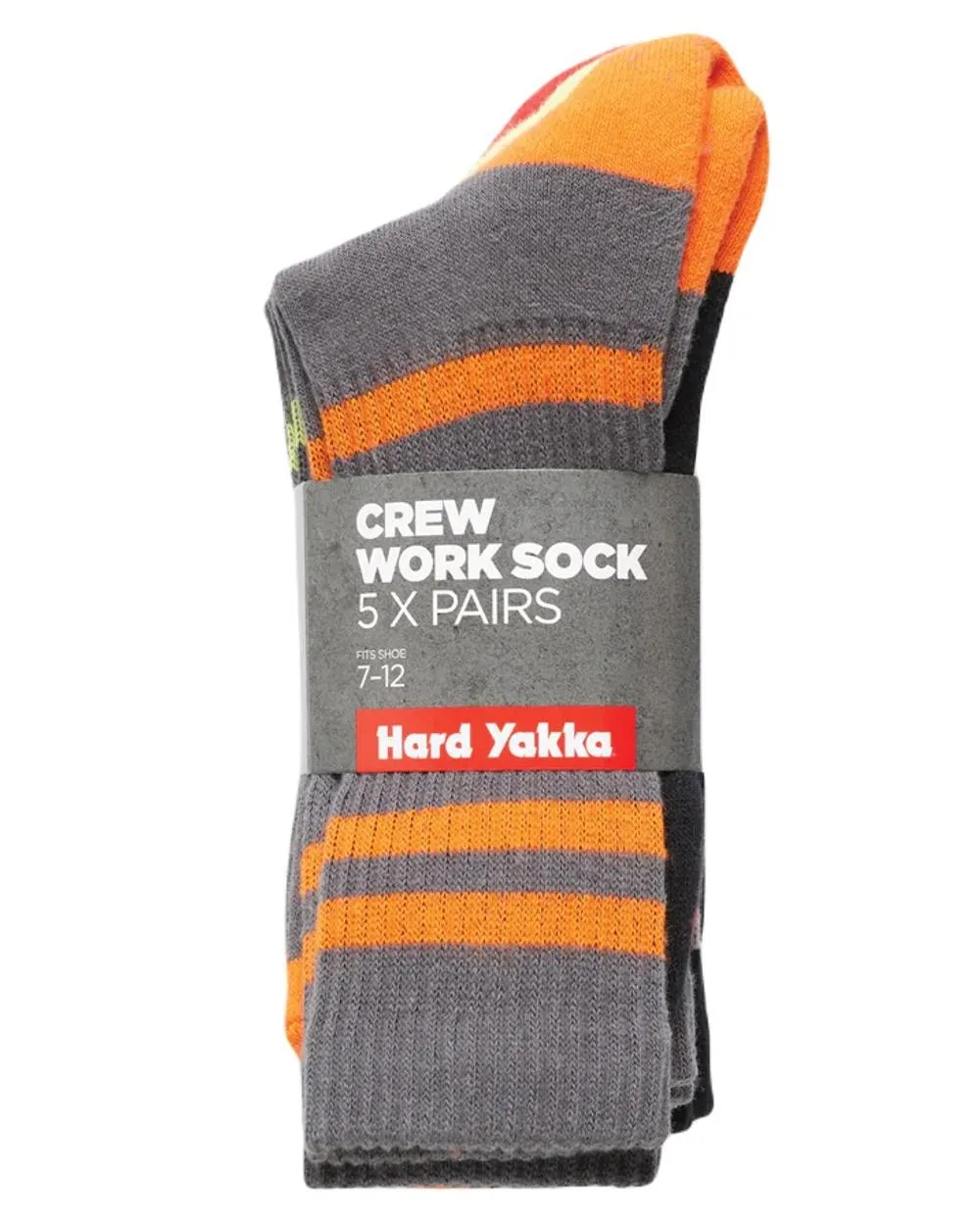 Hard Yakka Mens Crew Pack Work Socks