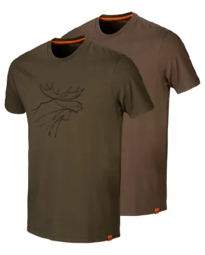 Harkila Graphic T-Shirt Twin Pack