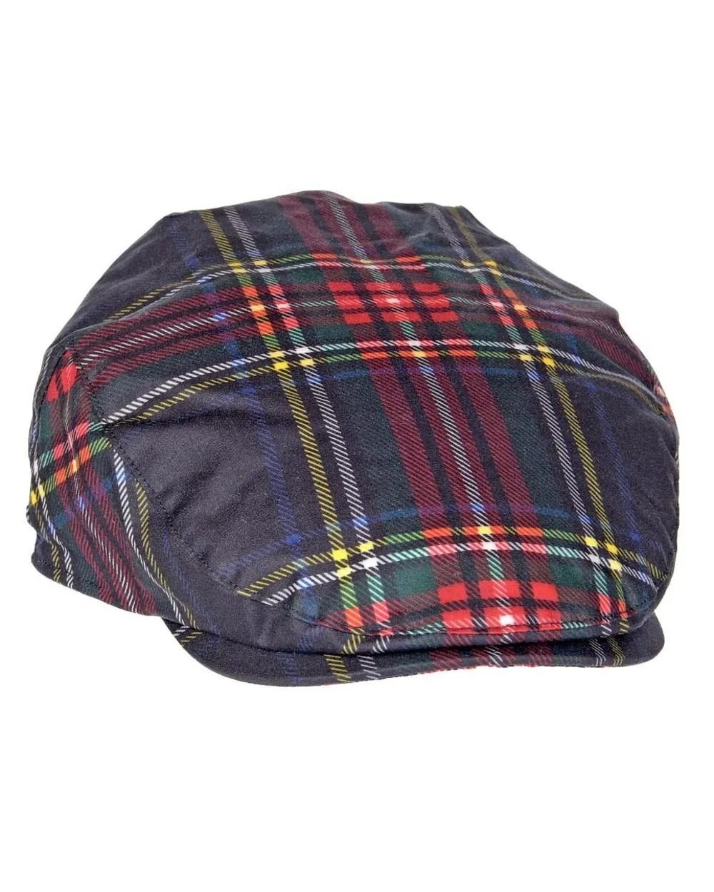 Heather Charles Tartan Wax Flat Cap