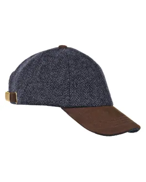 Heather Glencairn Harris Tweed / Leather Peak Baseball Cap