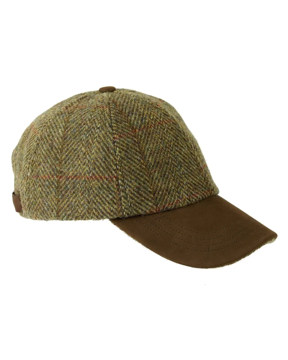 Heather Glencairn Harris Tweed / Leather Peak Baseball Cap