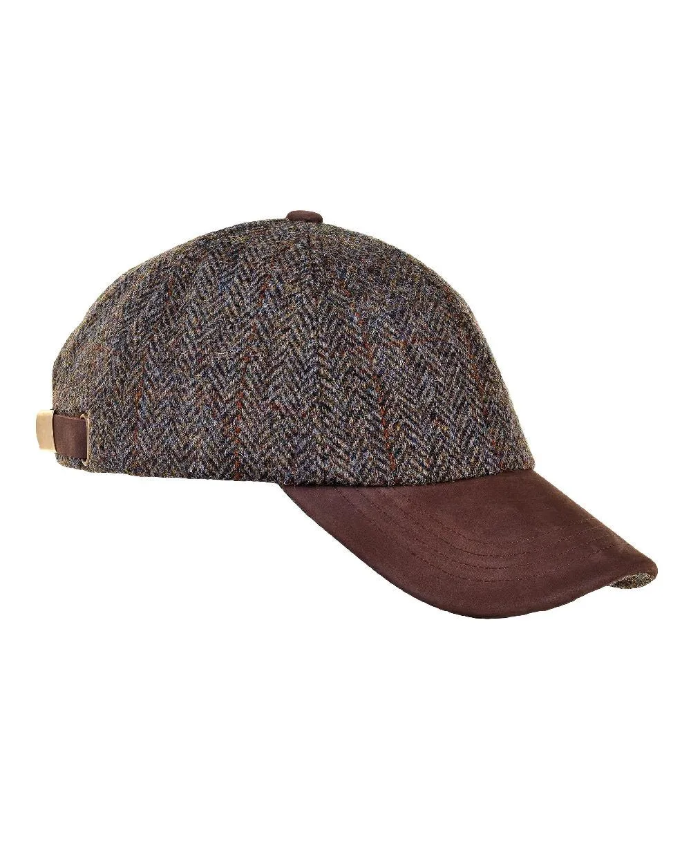 Heather Glencairn Harris Tweed / Leather Peak Baseball Cap