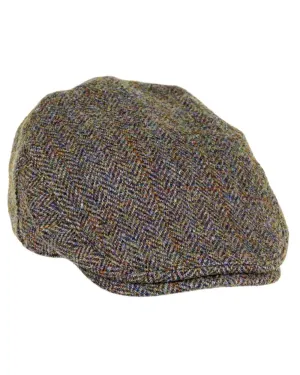 Heather Highland Harris Tweed Flat Cap