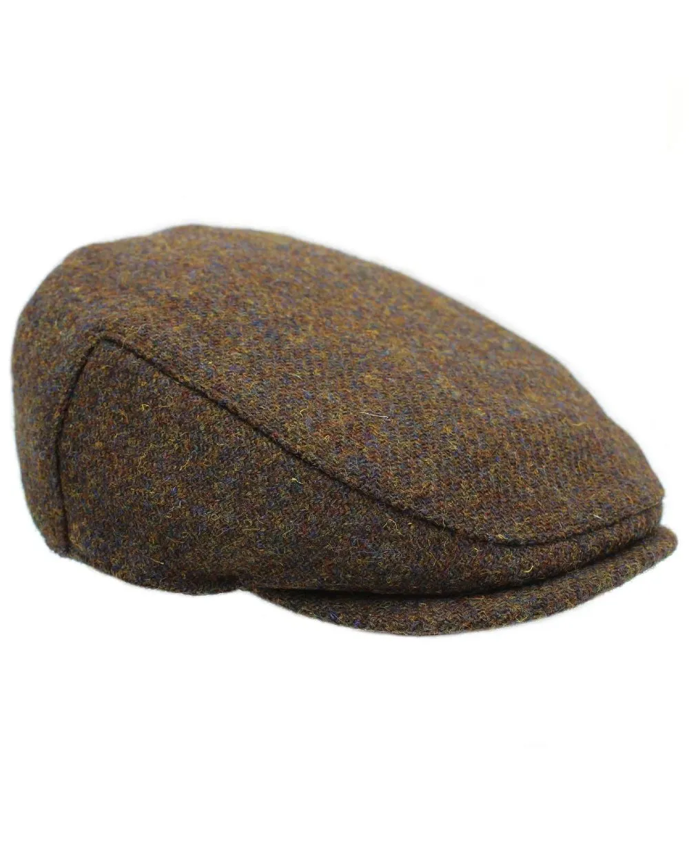 Heather Highland Harris Tweed Flat Cap