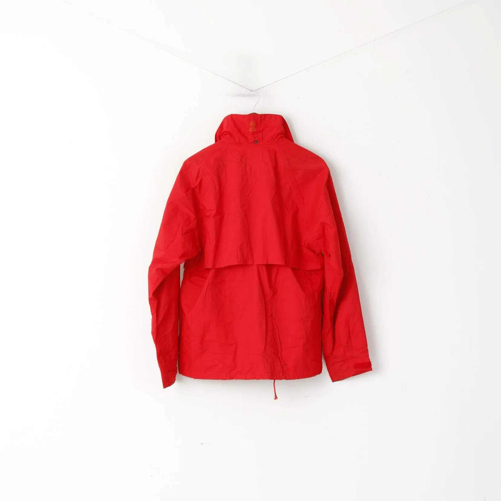 Helly Hansen Men S Jacket Red Vintage Lightweight Full Zipper Hooded Outdoor Unisex Top