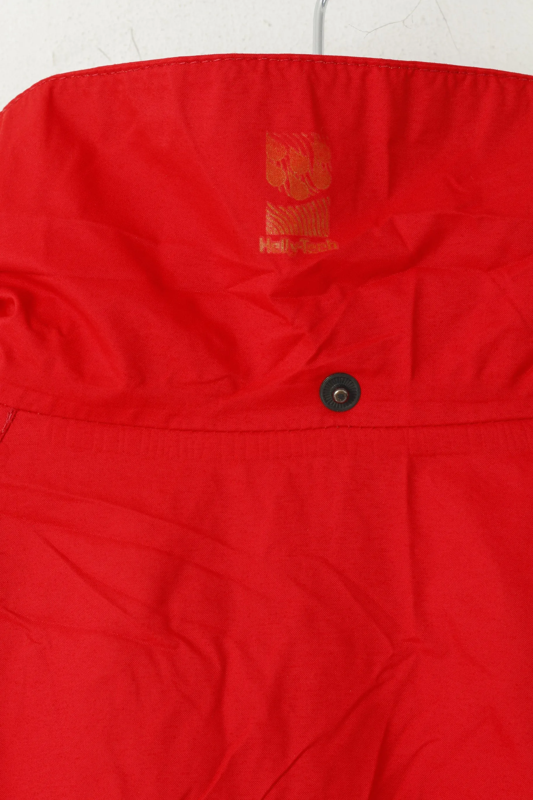 Helly Hansen Men S Jacket Red Vintage Lightweight Full Zipper Hooded Outdoor Unisex Top