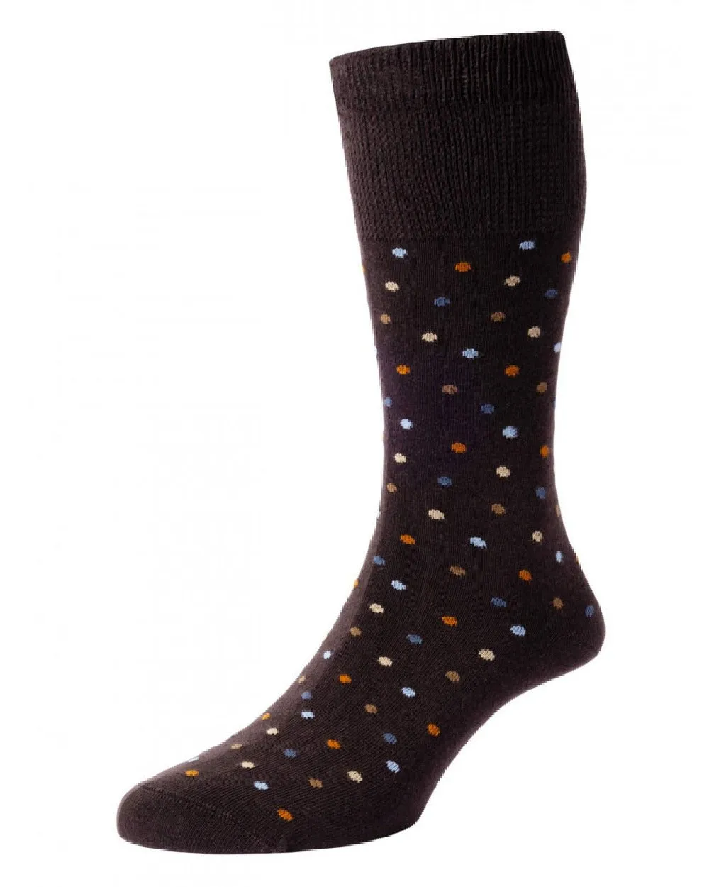 HJ Hall Mini Spot Comfort Top Socks