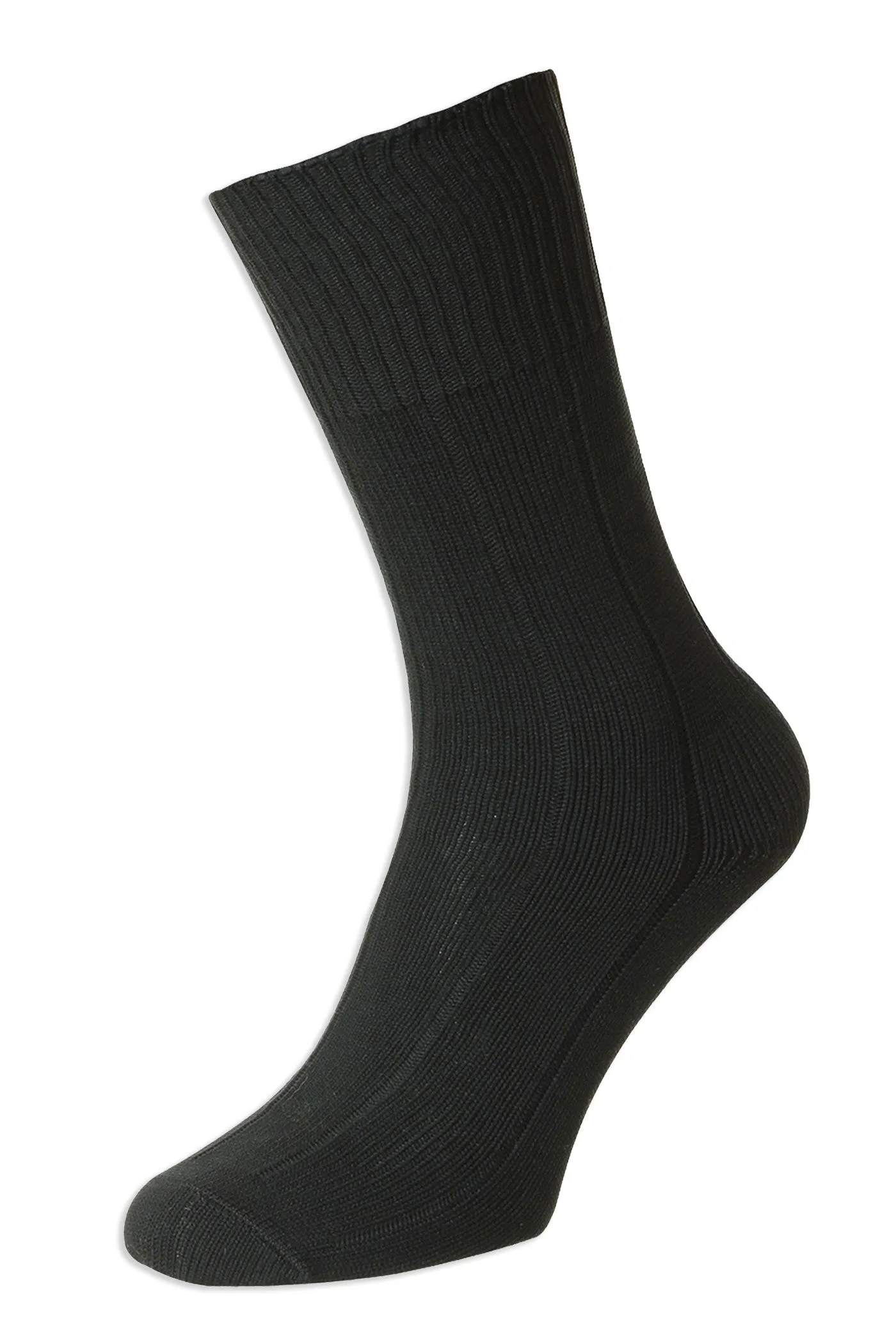 HJ Indestructible Broad Rib Half Hose Sock