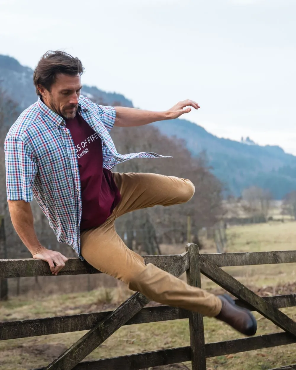 Hoggs of Fife Cairnie Comfort Stretch Cord Trousers