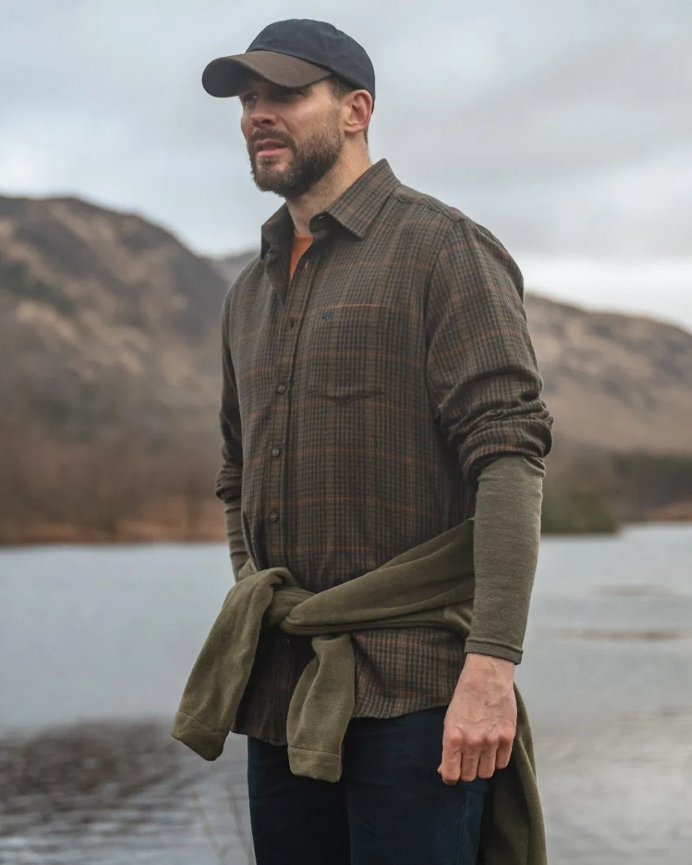 Hoggs of Fife Harris Cotton Twill Check Shirt