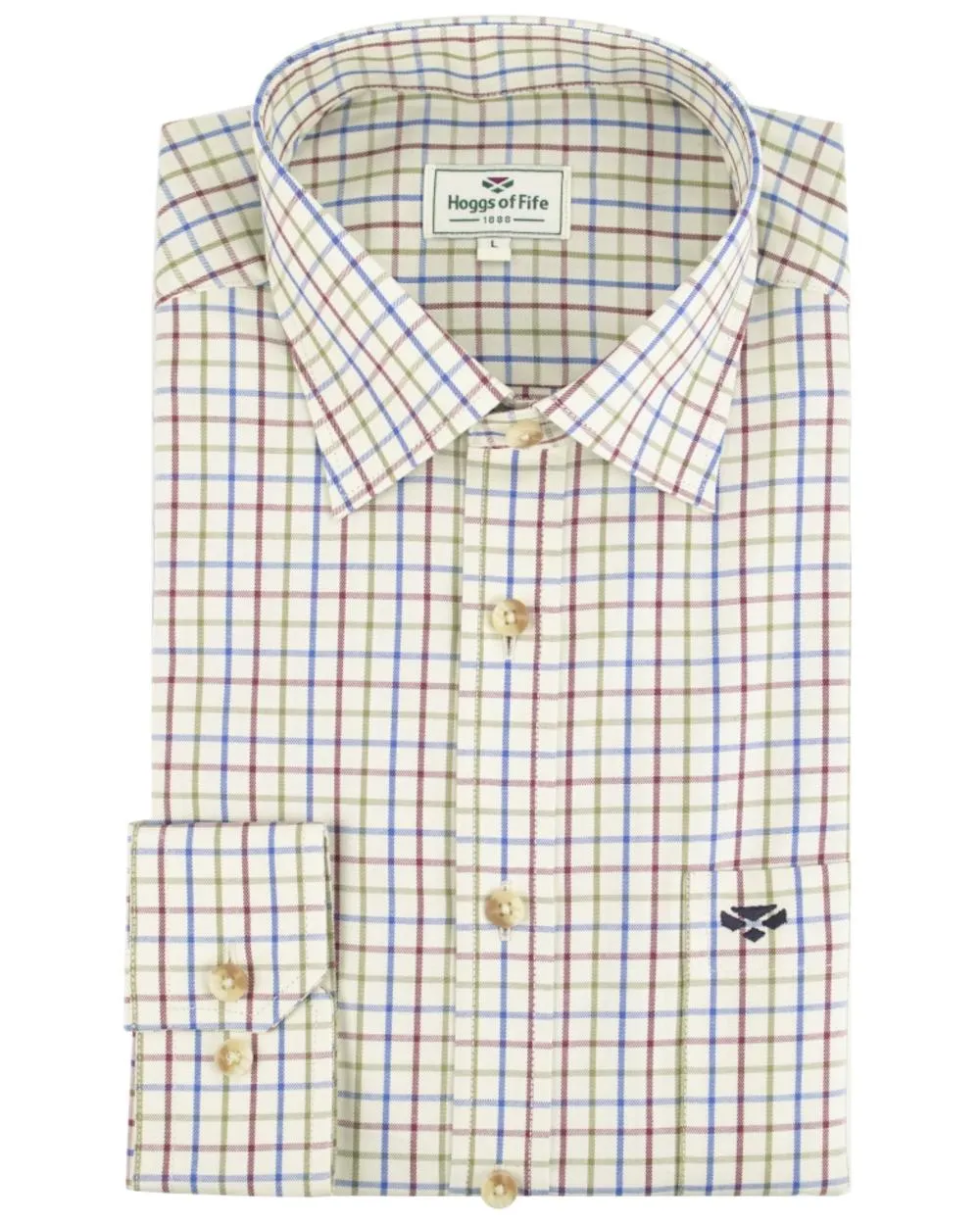 Hoggs of Fife Inverness Pure Cotton Tattersall Shirt