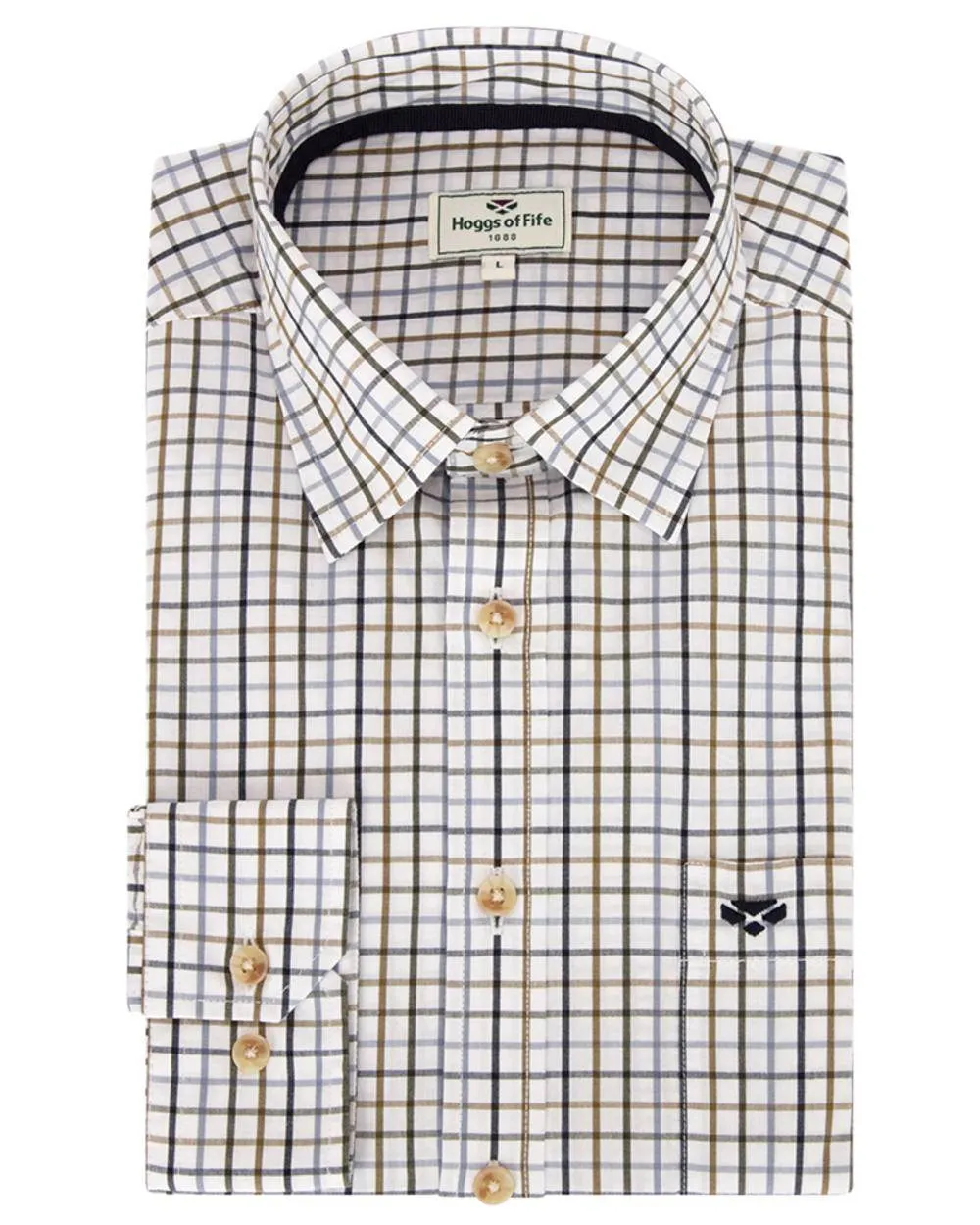 Hoggs of Fife Inverness Pure Cotton Tattersall Shirt