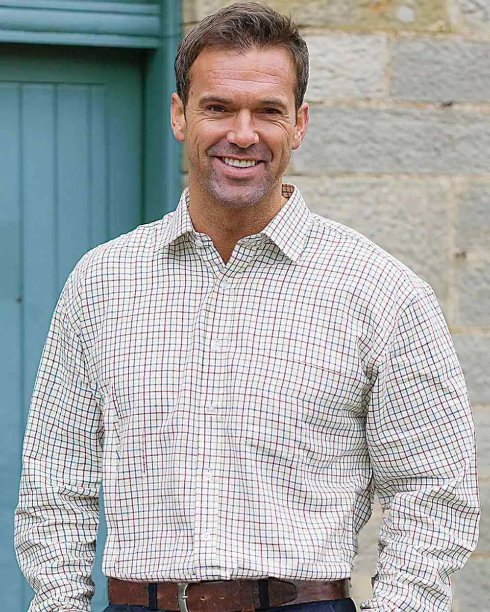 Hoggs of Fife Inverness Pure Cotton Tattersall Shirt