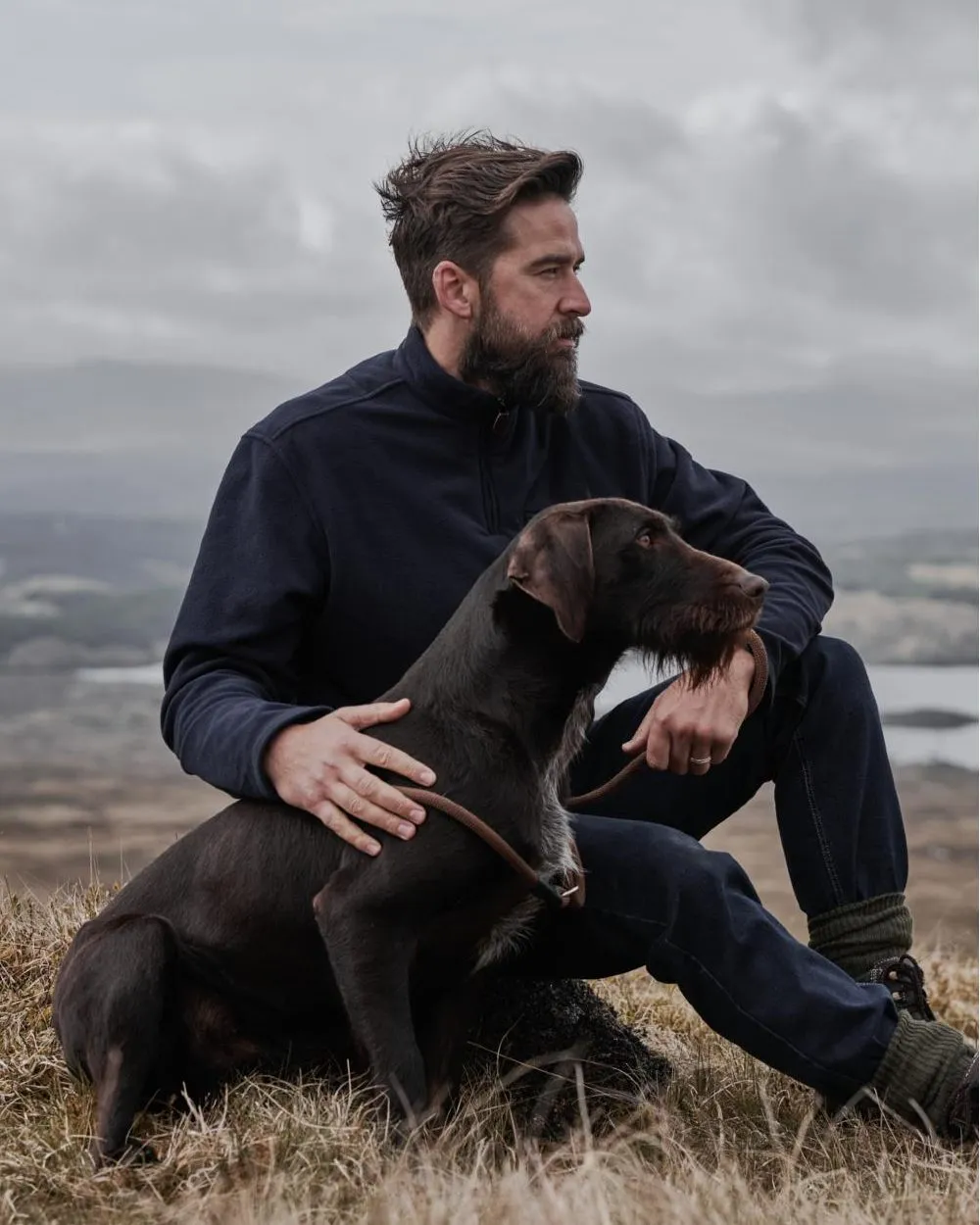 Hoggs of Fife Islander 1/4 Zip Micro Fleece Shirt