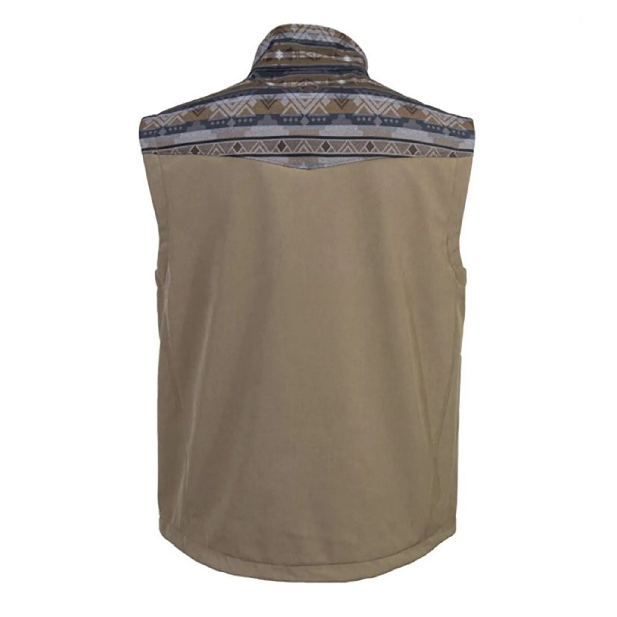 Hooey Men's Tan & Brown Aztec Vest