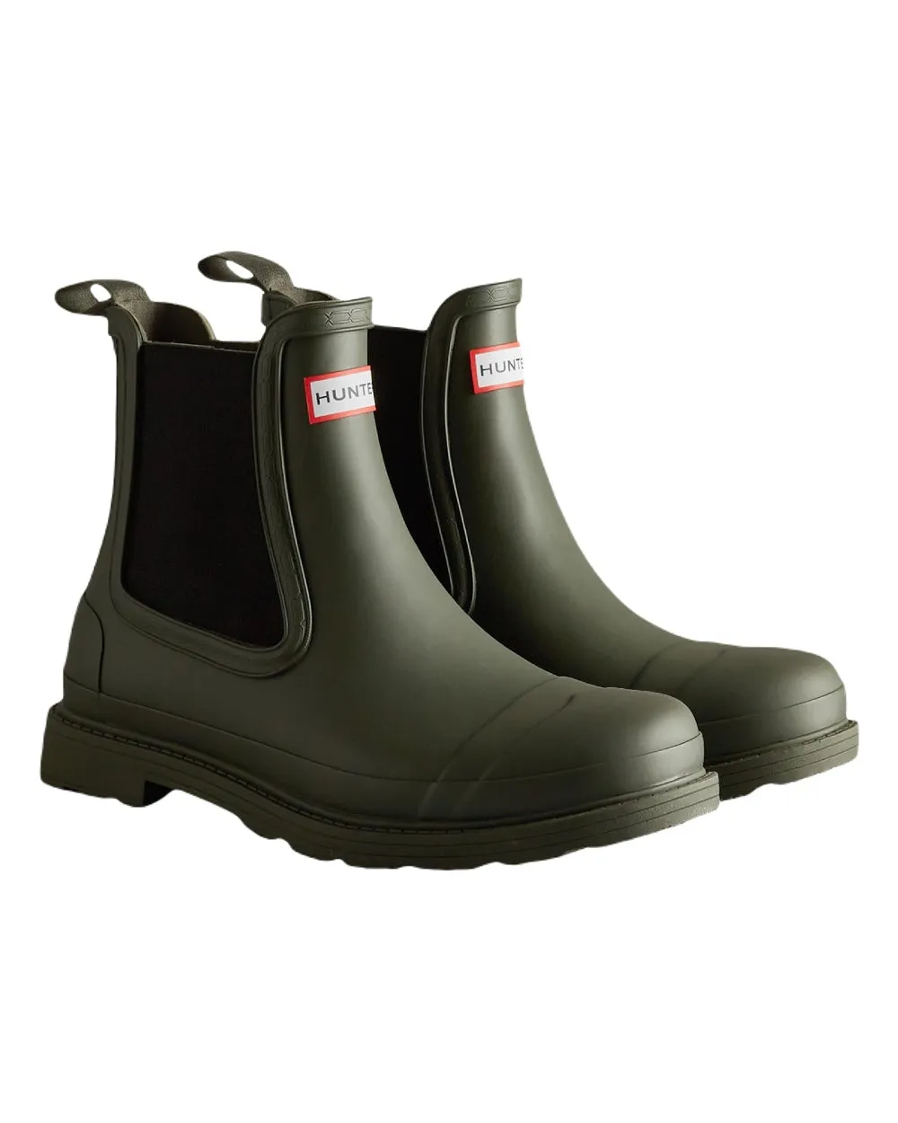 Hunter Mens Commando Chelsea Boots
