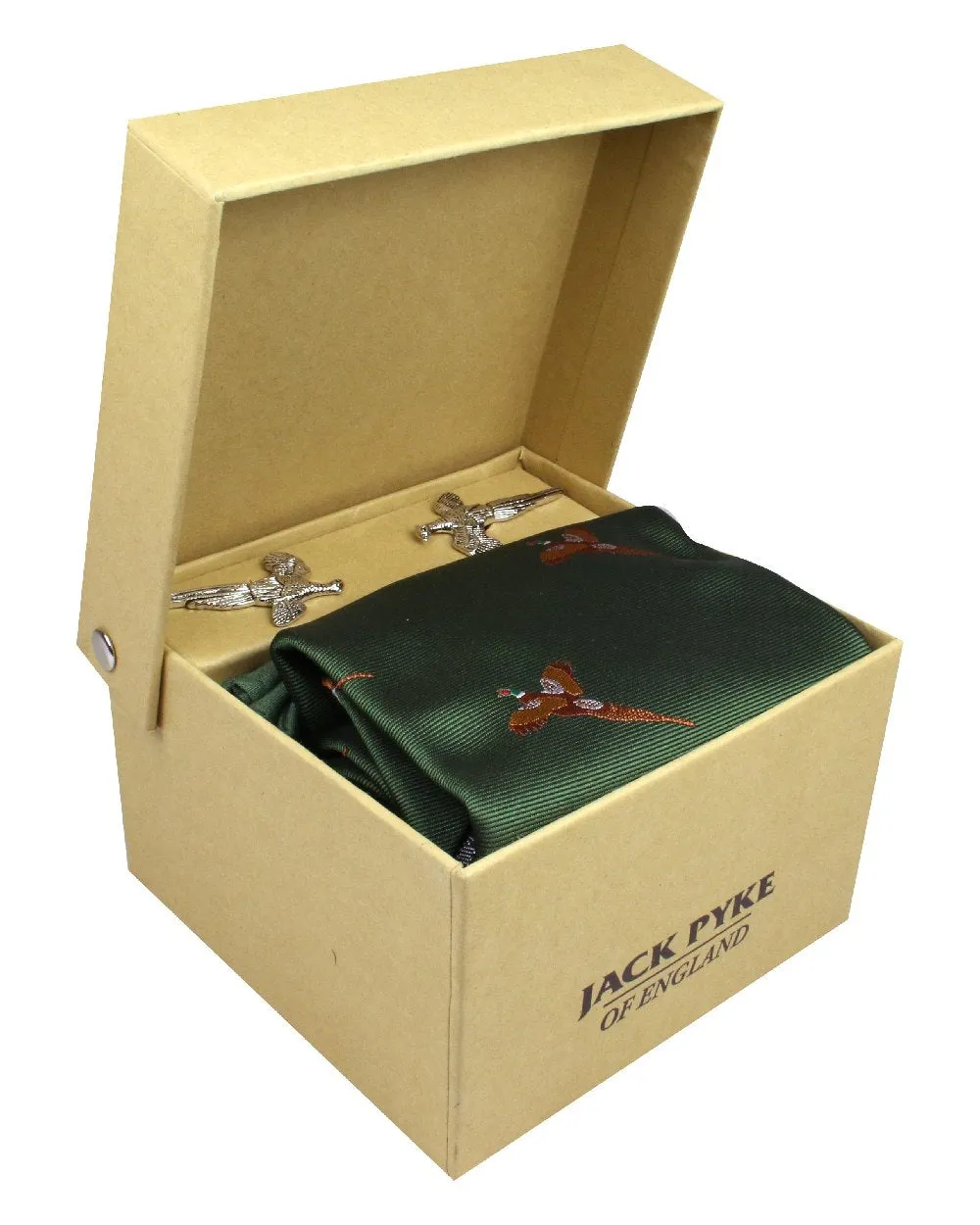 Jack Pyke Tie, Hanky and Cufflinks Gift Set Pheasant