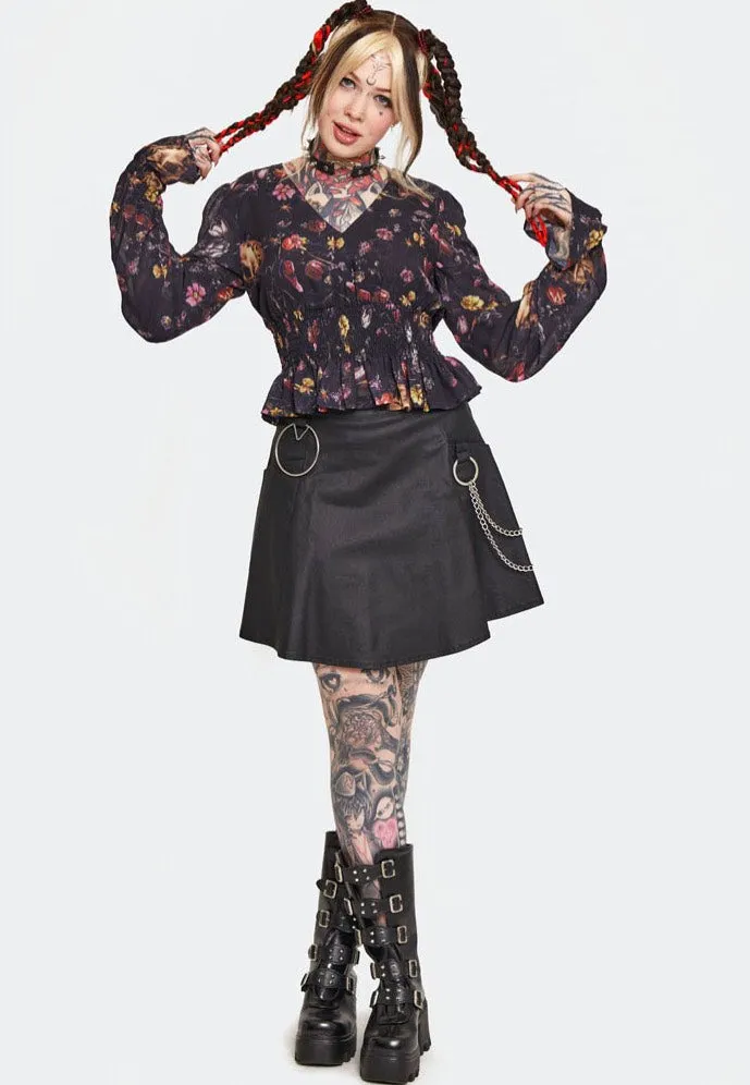 Jawbreaker - Garden Skull Print Multicoloured - Top