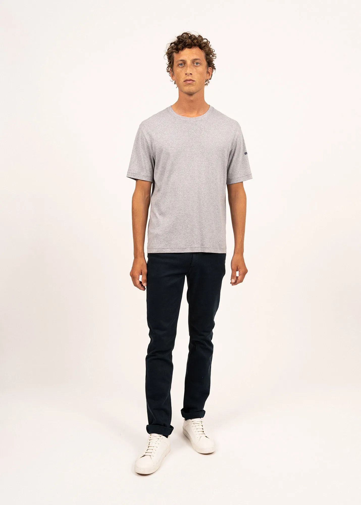 Jean en maille Jasper - coupe confort, en coton mlang (AMIRAL)
