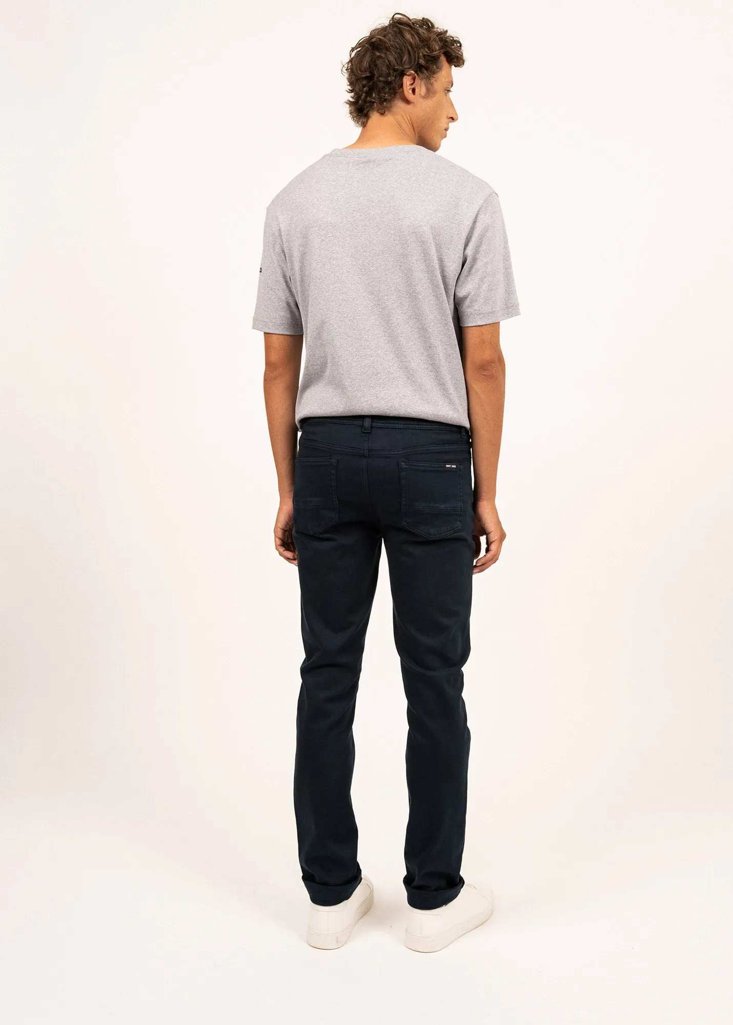 Jean en maille Jasper - coupe confort, en coton mlang (AMIRAL)