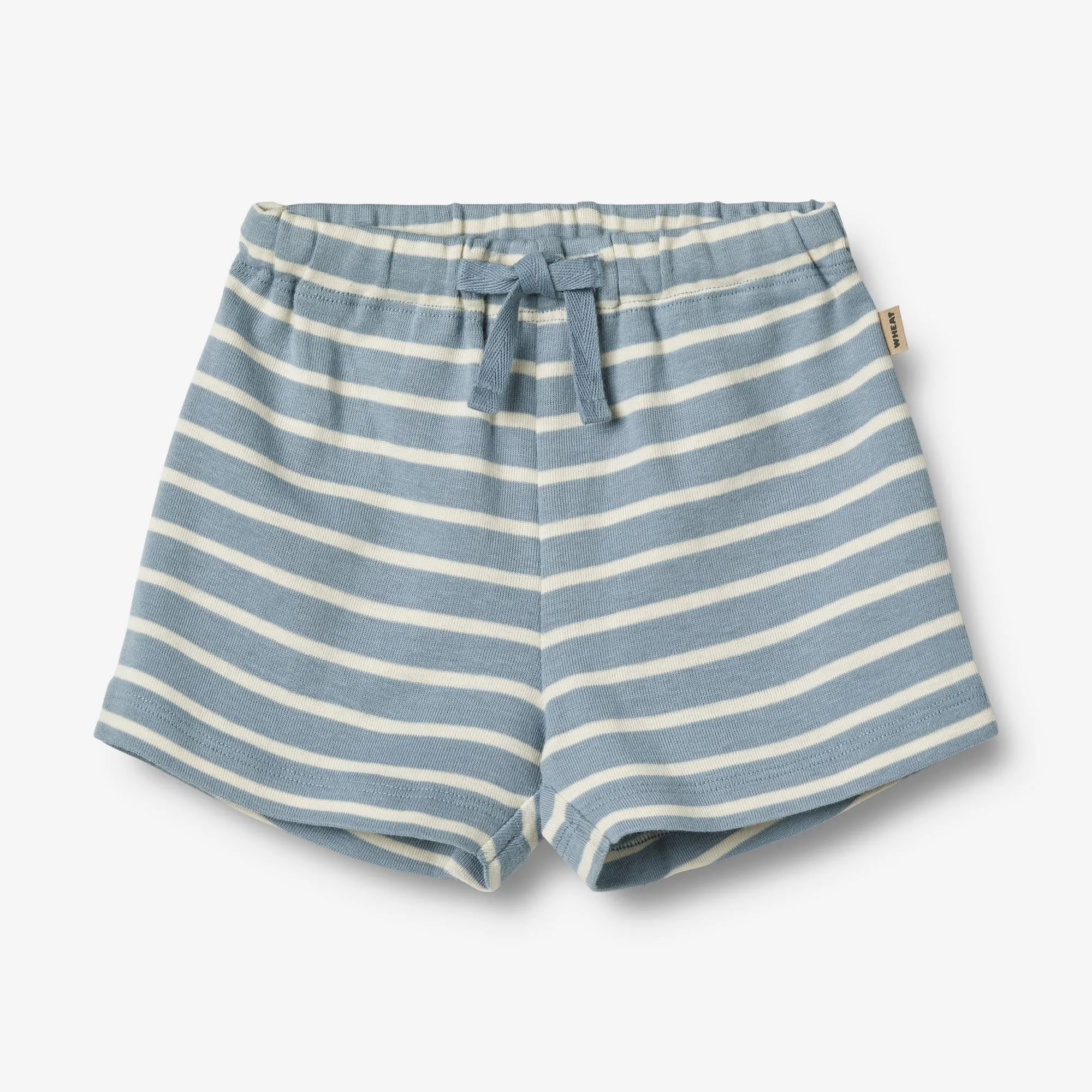 Jersey Shorts Vic | Baby - ashley blue stripe Wheat