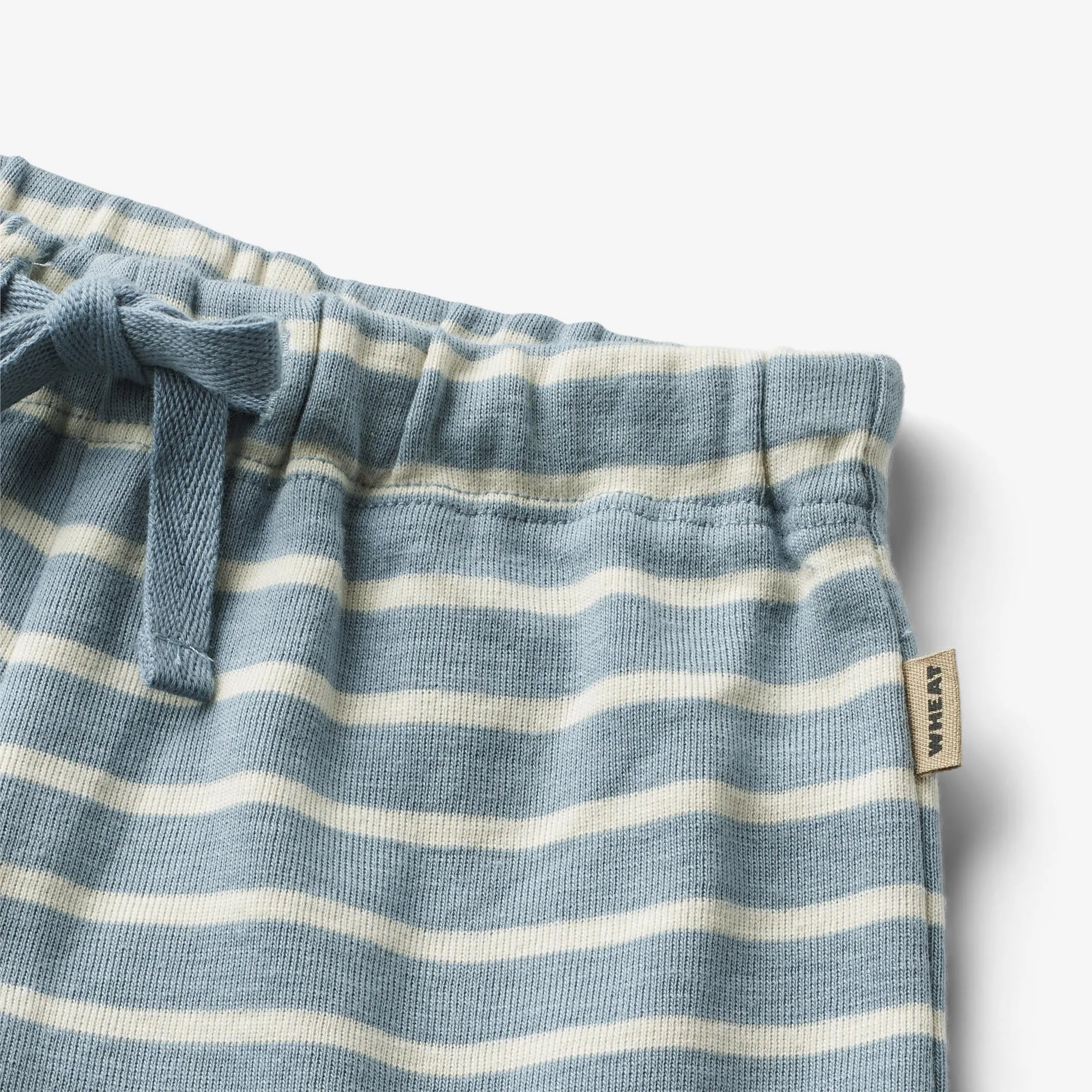 Jersey Shorts Vic | Baby - ashley blue stripe Wheat