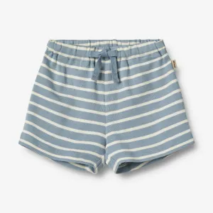 Jersey Shorts Vic | Baby - ashley blue stripe Wheat