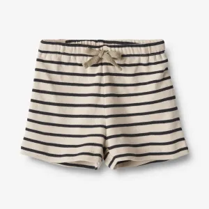 Jersey Shorts Vic - navy stripe Wheat