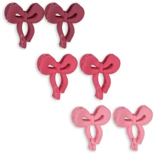 Konges Sljd Pink Mix 6 Pack Mini Bow Hair Clip