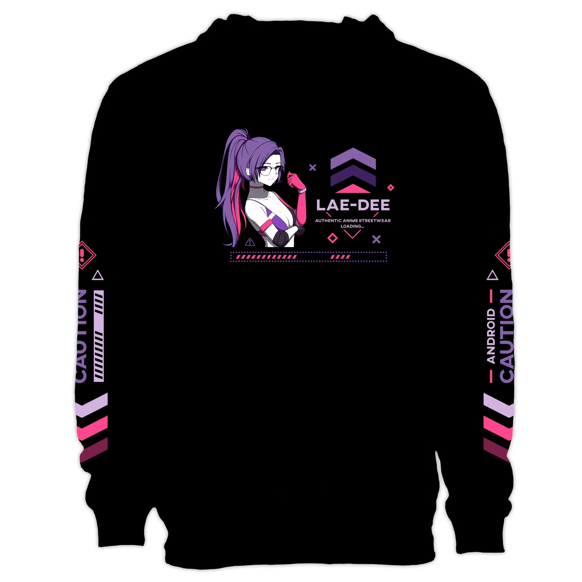 Lae-Dee Alert Anime Streetwear Hoodie