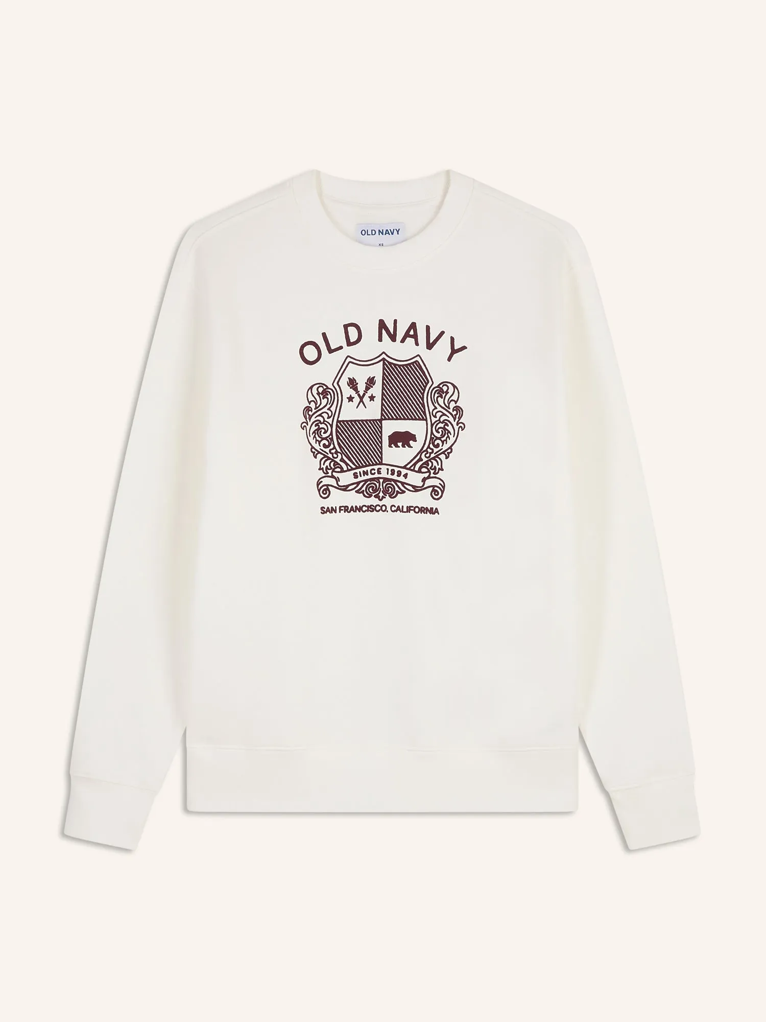 Long-Sleeve Logo Graphic Sweater for Men
