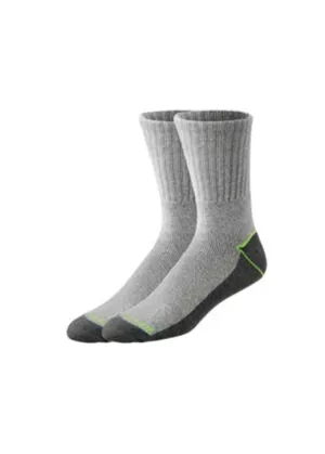 Men's 2 Pairs Work Socks,Grey