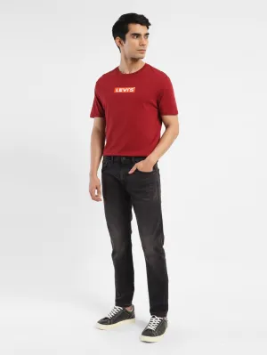Men's 512 Black Slim Tapered Fit Mid Rise Jeans LEVI'S