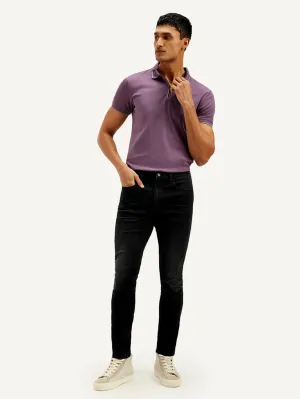 Men's 512 Black Slim Tapered Fit Mid Rise Jeans LEVI'S
