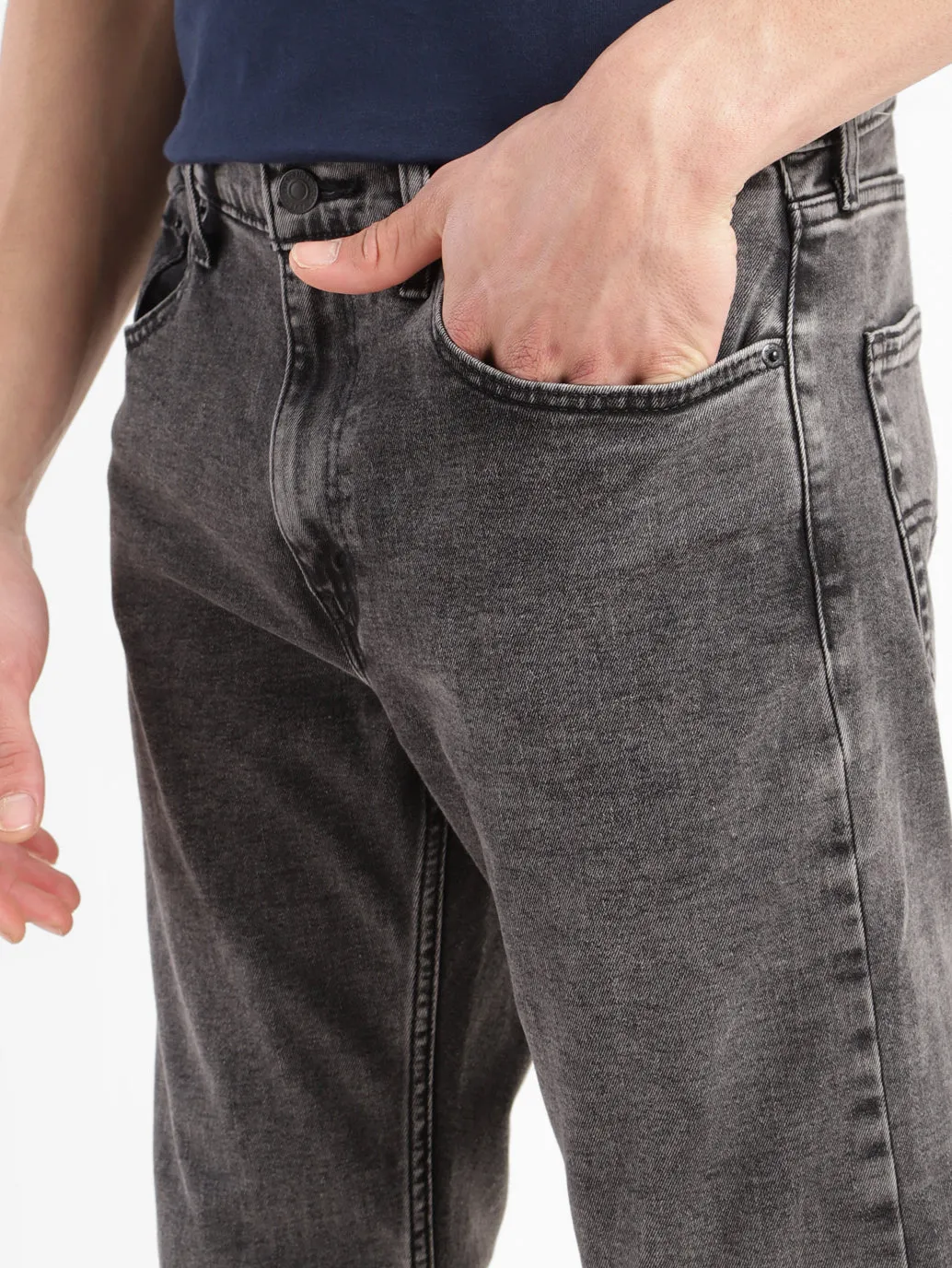 Men's 512 Black Slim Tapered Fit Mid Rise Jeans LEVI'S