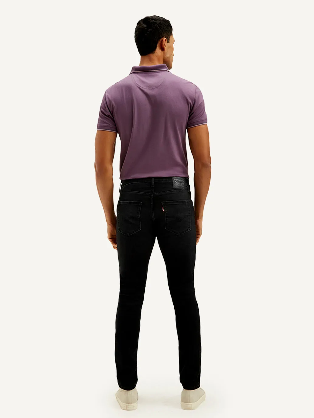 Men's 512 Black Slim Tapered Fit Mid Rise Jeans LEVI'S