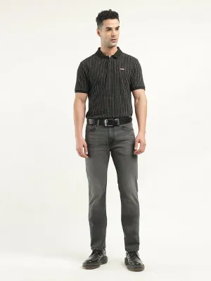 Men's 512 Black Slim Tapered Fit Mid Rise Jeans LEVI'S