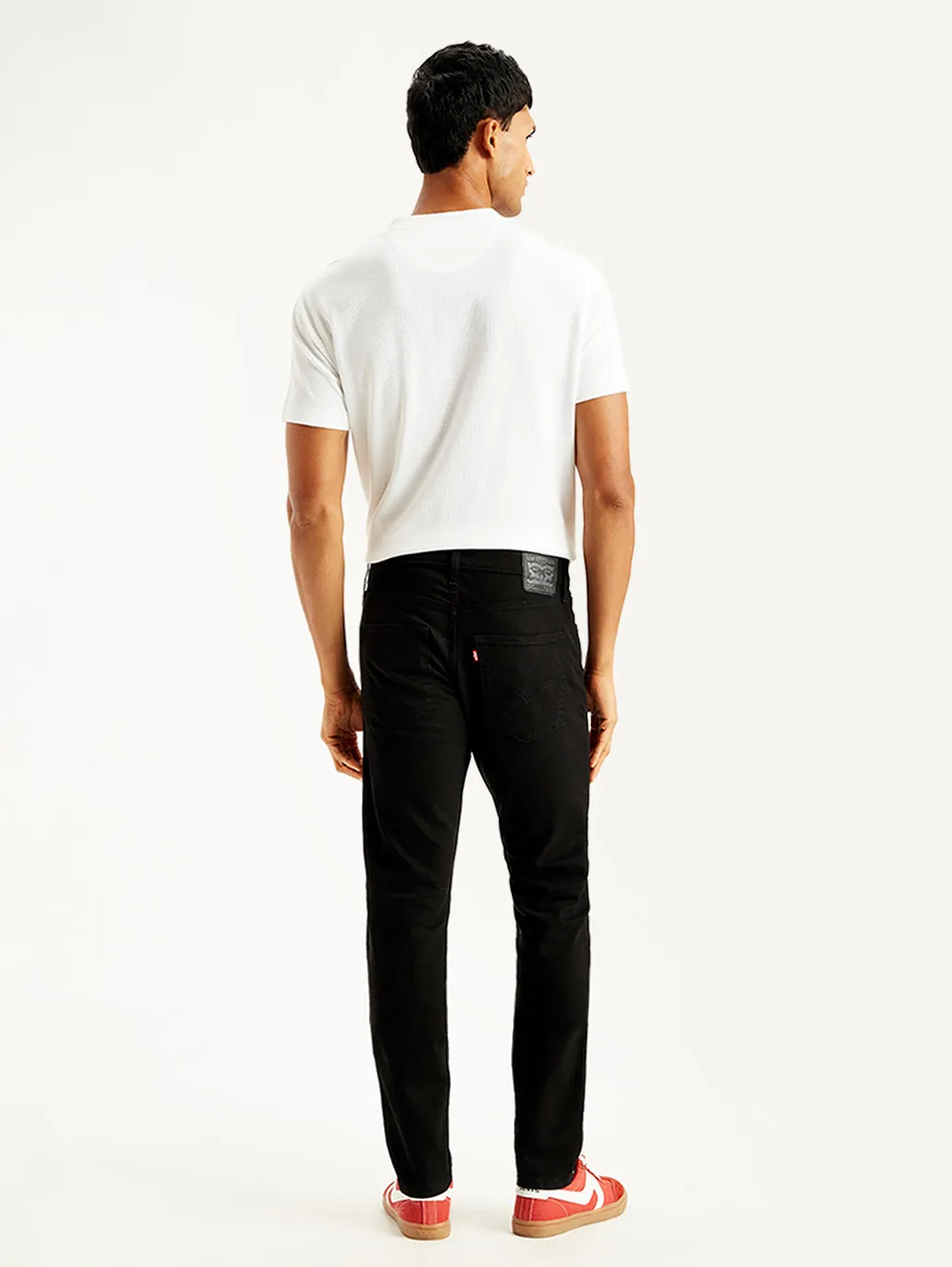 Men's 512 Black Slim Tapered Fit Mid Rise Jeans LEVI'S