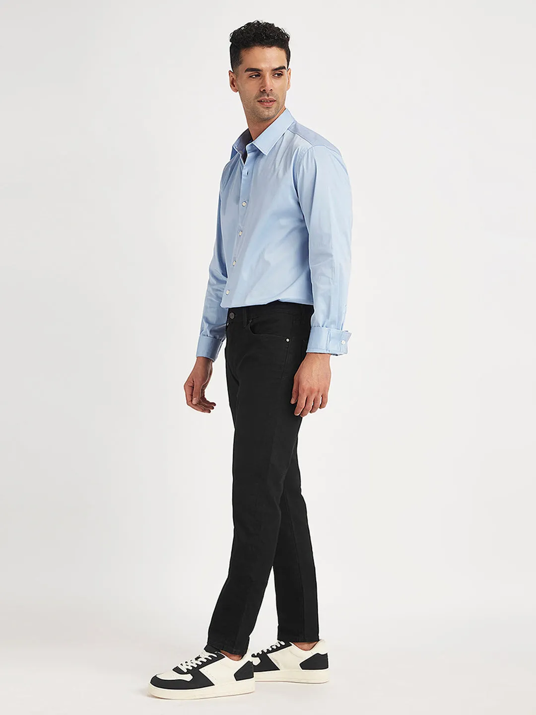 Men's 512 Black Slim Tapered Fit Mid Rise Jeans LEVI'S