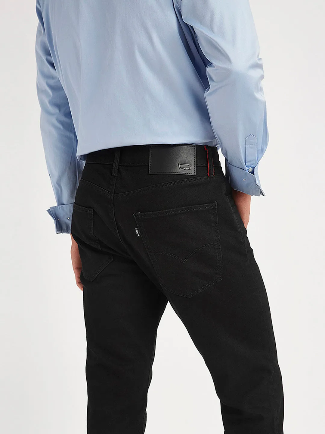 Men's 512 Black Slim Tapered Fit Mid Rise Jeans LEVI'S
