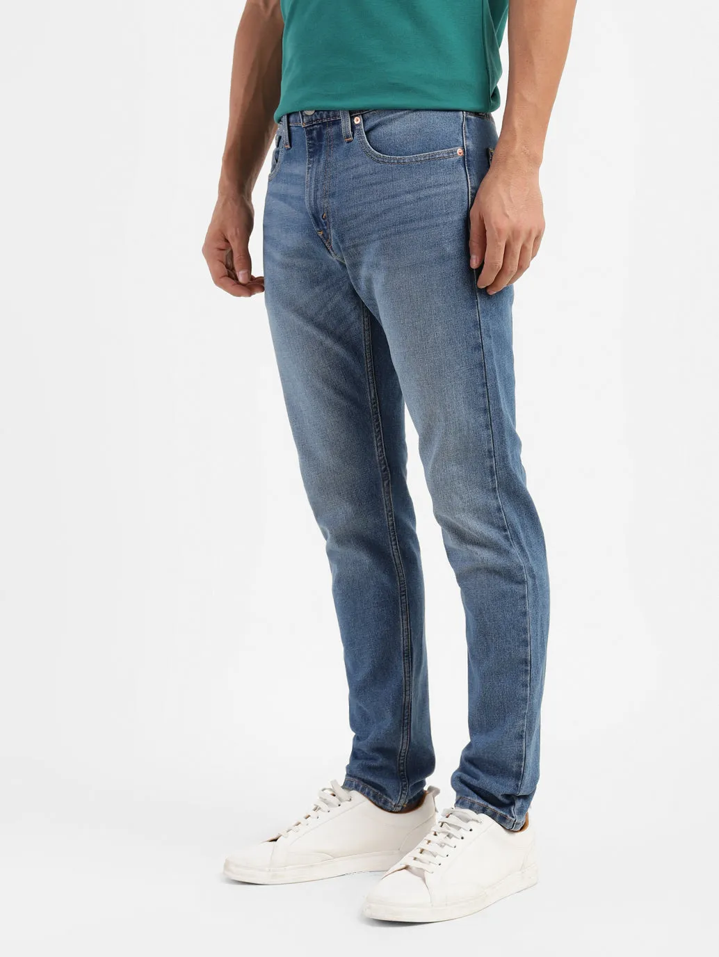 Men's 512 Blue Slim Tapered Fit Mid Rise Jeans LEVI'S