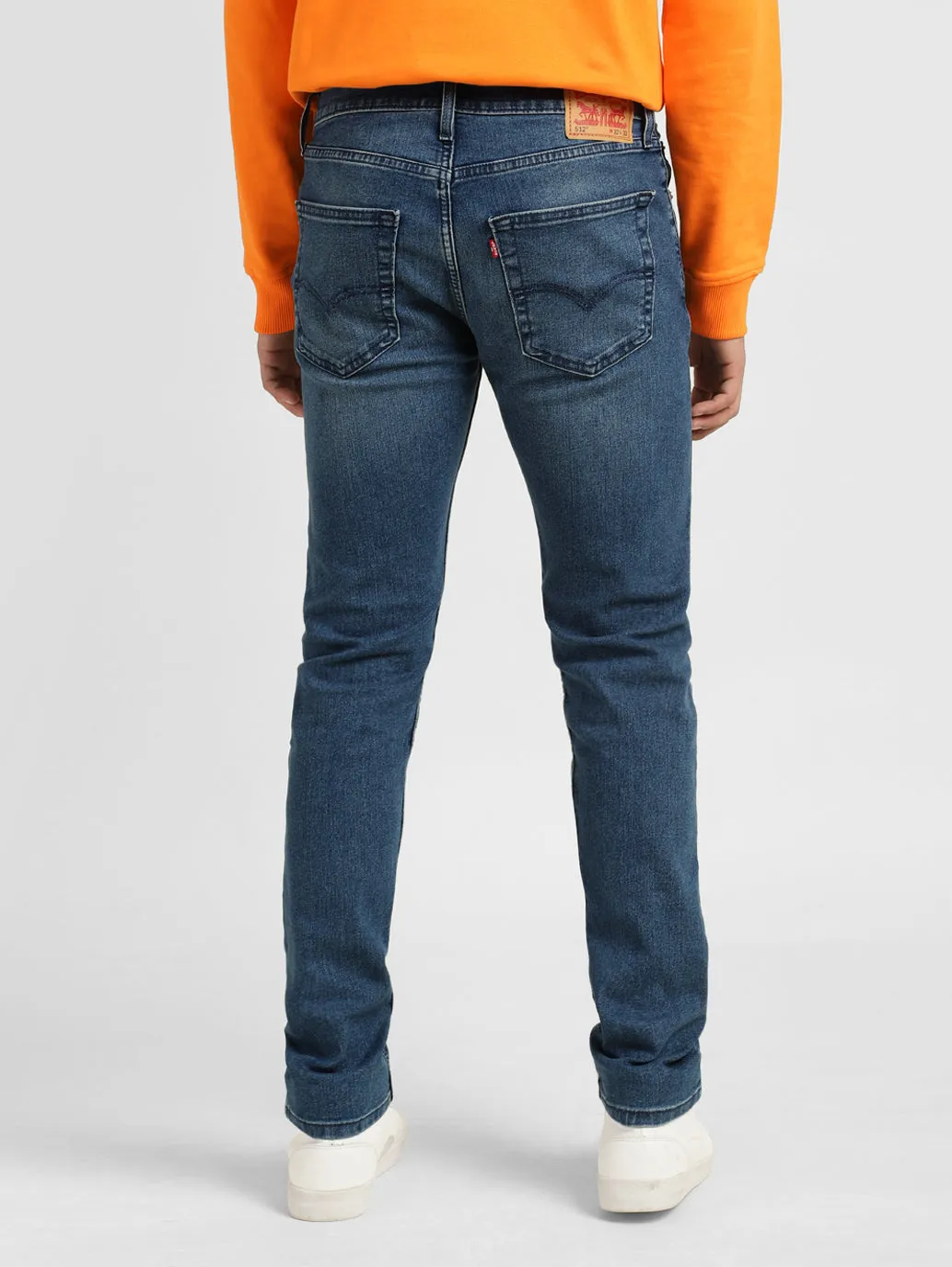Men's 512 Blue Slim Tapered Fit Mid Rise Jeans LEVI'S