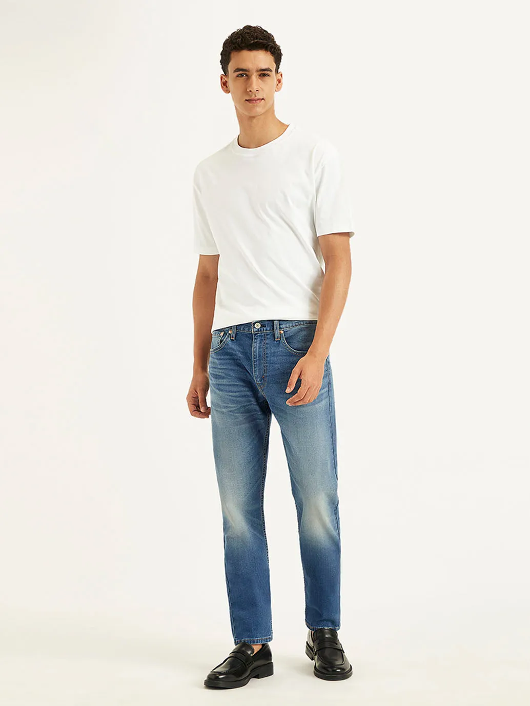 Men's 512 Blue Slim Tapered Fit Mid Rise Jeans LEVI'S