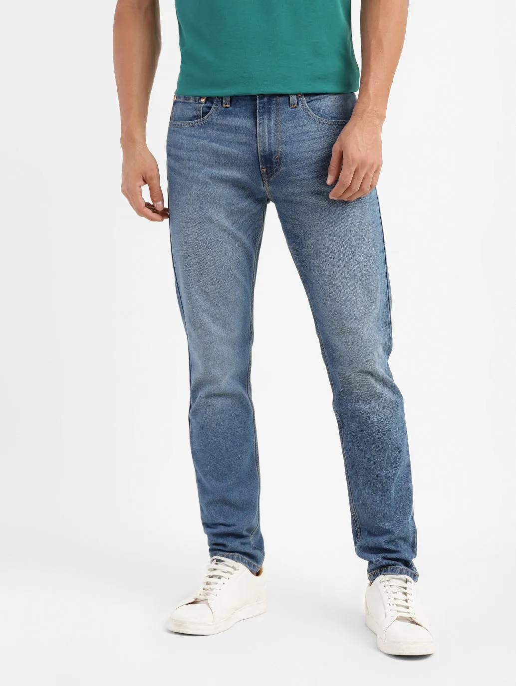 Men's 512 Blue Slim Tapered Fit Mid Rise Jeans LEVI'S