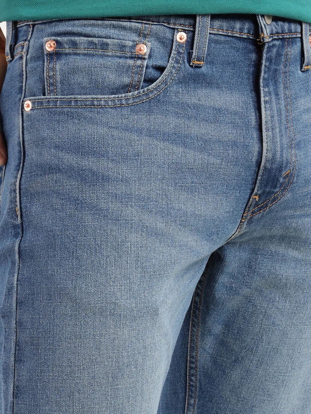 Men's 512 Blue Slim Tapered Fit Mid Rise Jeans LEVI'S