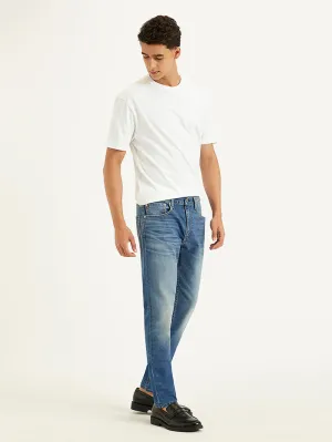 Men's 512 Blue Slim Tapered Fit Mid Rise Jeans LEVI'S